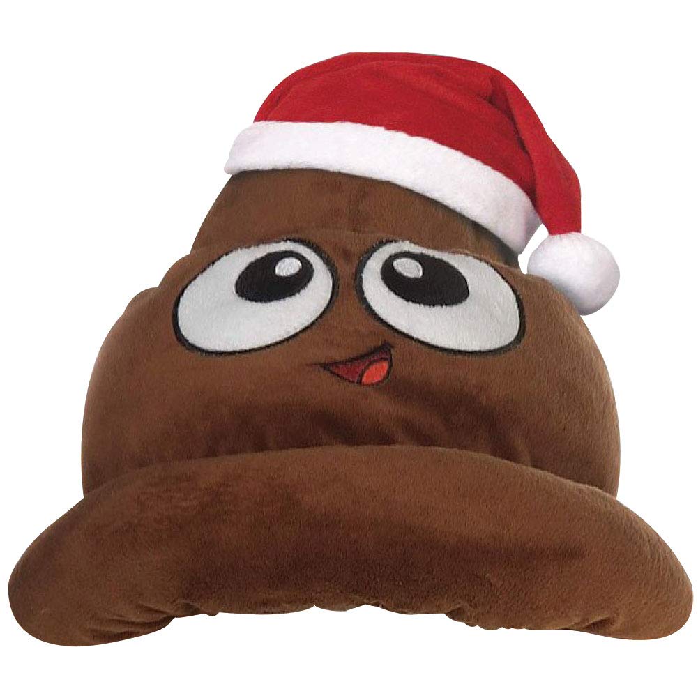 Buy Poop Emoji Hat Santa Poop Emoji Swirl, 12 inches tall by 11 inches