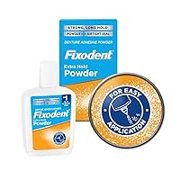Vista 8 de Fixodent Extra Hold - Polvo adhesivo para dentaduras, 2.7 onzas (paquete de 4)