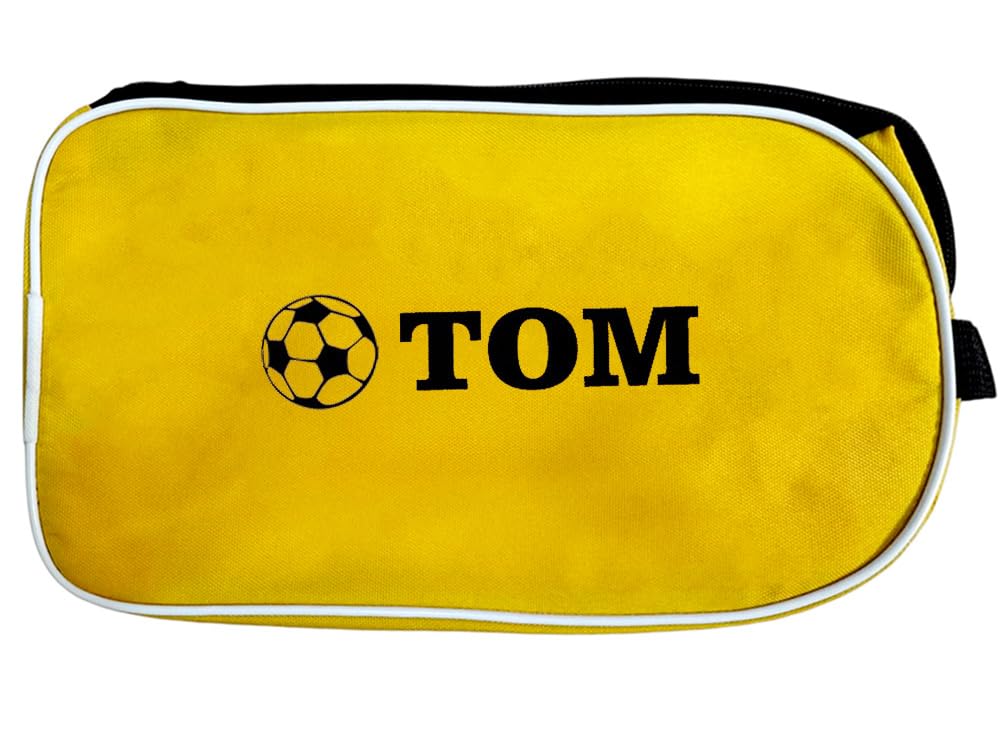 Personalized Sport Football Boot Bag,Shoes Bag, School, Sports, PE (Yellow_Football) โ image 1