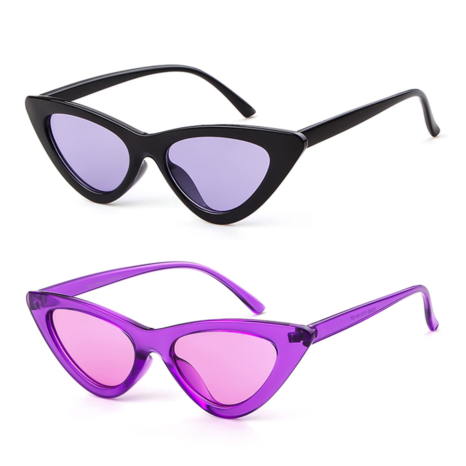 JUDOO Clout Goggles Cat Eye Sunglasses Vintage Mod Style Retro Kurt Cobain Sunglasses Small Cateye Sunglasses for Women