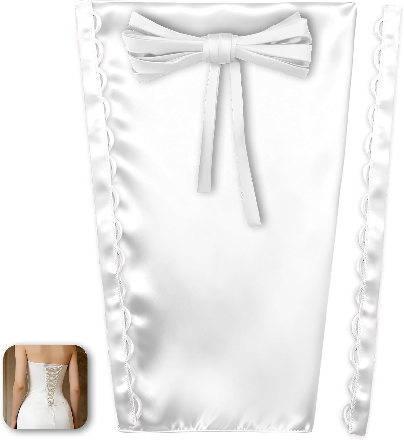 Adjustable Corset Kit Zipper Replacement Women's Wedding Dress Lace up Zipper Replacement for Prom Dress