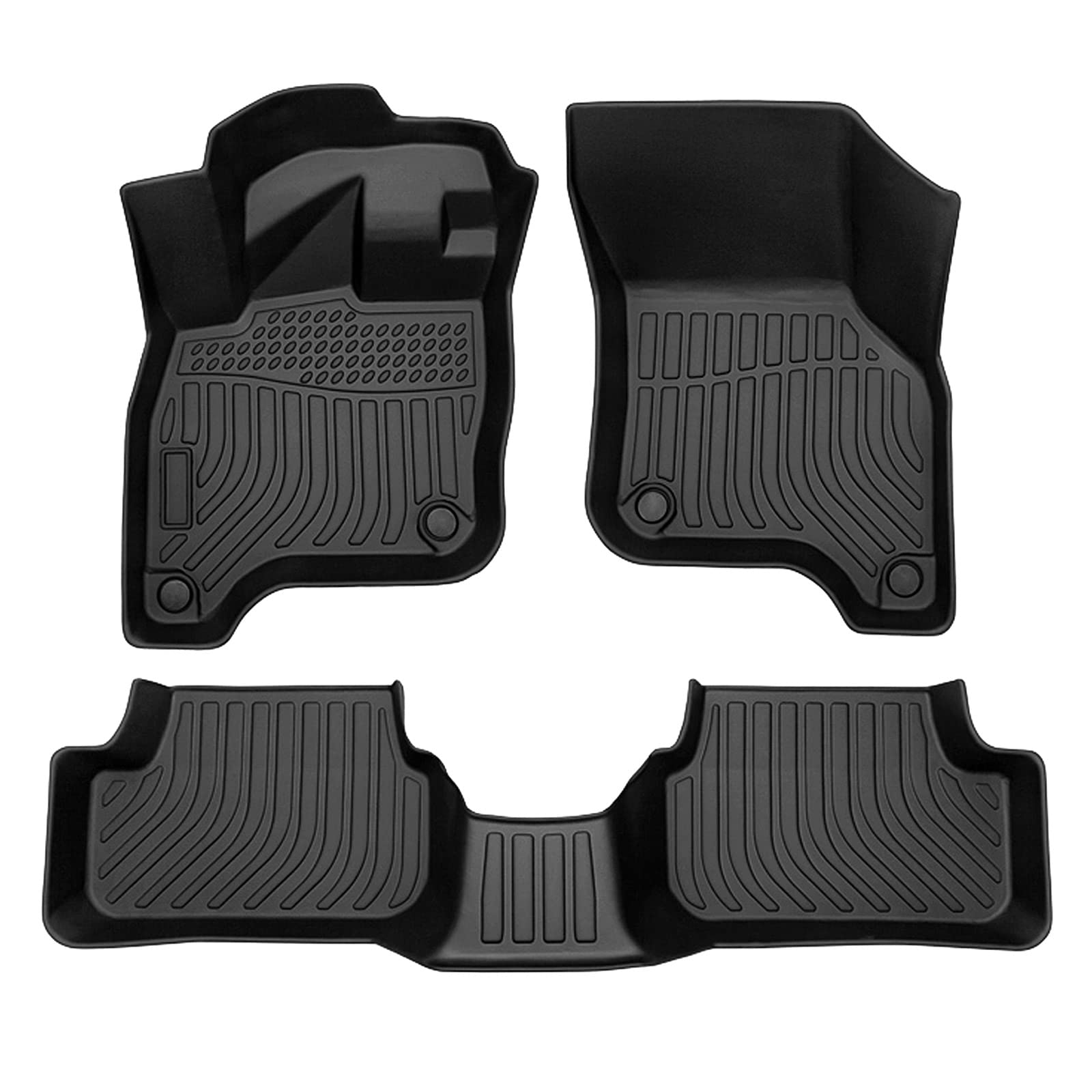 Photo 1 of Cartist Custom Fit for Floor Mats Volkswagen E-Golf 2015-2022 Accessories All Weather Floor Liner 1st & 2nd Row Carpet Protecttion 3D TPE Waterproof