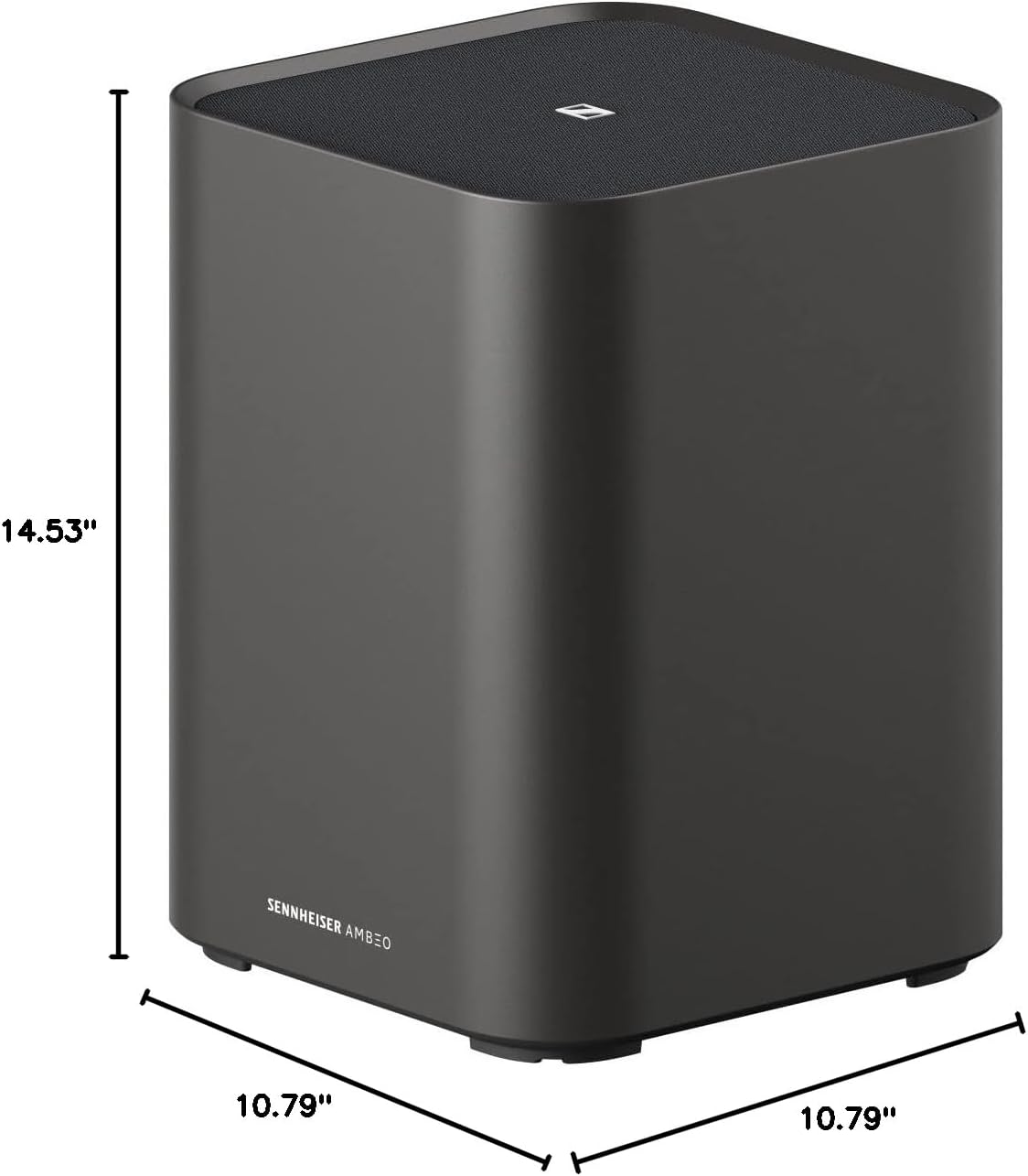 Sennheiser AMBEO Subwoofer for TV and Music with Immersive 3D Surround Sound a Thundering Deep Bass Down to 27 Hz - 8'' Woofer with 350W Class D Amplifier - Black