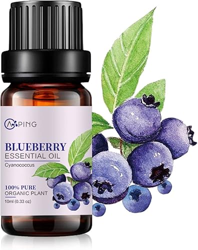 Aceite Esencial de Arándano - 100% Puro Orgánico Natural de Planta (Cyanococcus) Aceite de Arándano para Difusor, Aroma, Spa, Masaje, Yoga, Perfume,