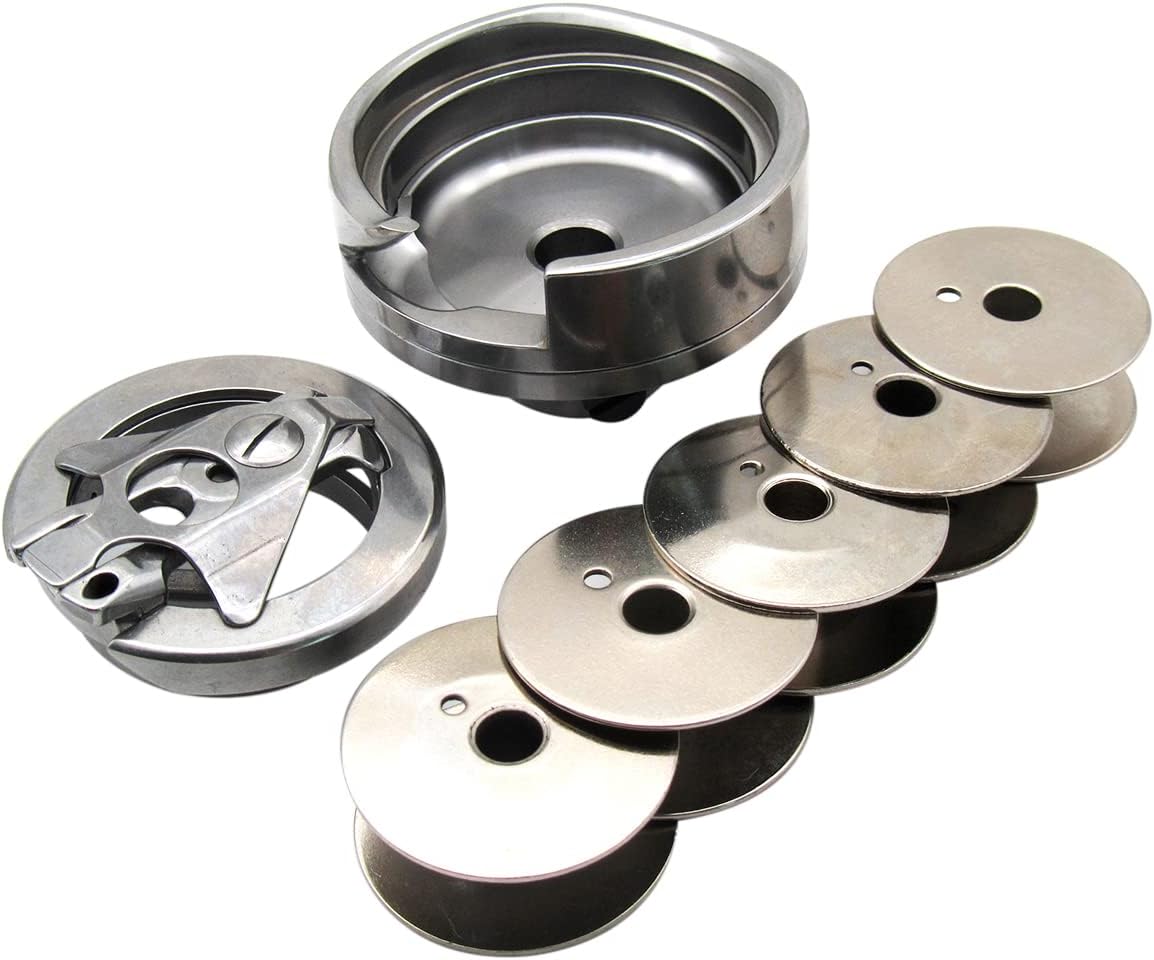 CKPSMS Brand -1SET Rotary Hook & Bobbin Case & bobbins #103123+97949 5PCS Compatible with/Replacement for Singer Brand 132K6 133K CONSEW Brand SK-6-7-8
