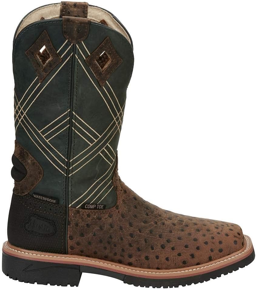 Justin Mens Dalhart Comp Toe Boots - Image 5