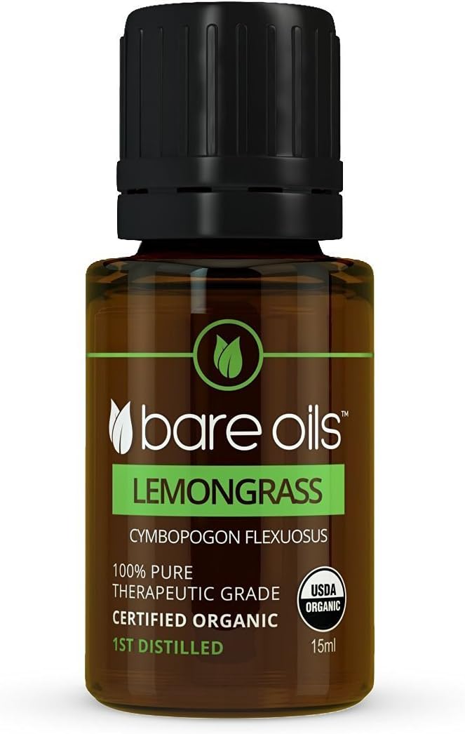 Certified Organic Lemongrass Essential Oil - 15ml