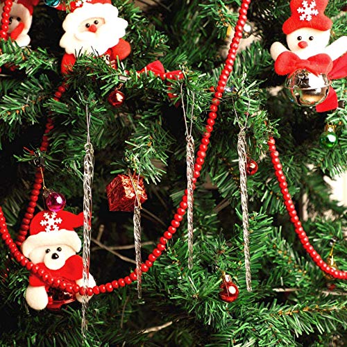 Klar Glas Eiszapfen 3,5-7,8 Zoll Twisted Klar Glas Eiszapfen Weihnachten Ornament Eiszapfen Dekorationen Hängend (54 Stücke) – Ansicht 4