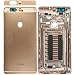 Produktbild Unbekannt Original Huawei Akkudeckel Gold für das Huawei Honor V8 (Akkufachdeckel, Batterieabdeckung, Rückseite, Back-Cover) - inkl. oberes Cover und Seitentasten