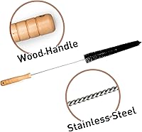 Vista 3 de MaximalPower Cepillo limpiador de trampa de escape para secadora de ropa, removedor de pelusa con cepillo de bobina largo para secadora