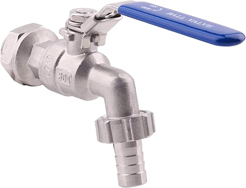 Miniatura 3 de DERNORD Válvula de bola de acero inoxidable - mamparo sin soldadura de 12 pulgada para construir hervidor de cerveza caseroMash Tun