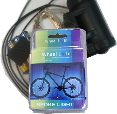 Luces de rueda de bicicleta.