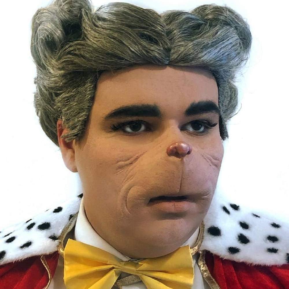 Seuss Inspired What #1 Mayor Augustus Foam Latex Prosthetic - Movie Quality, Soft Foam Moves with Your face Off-White