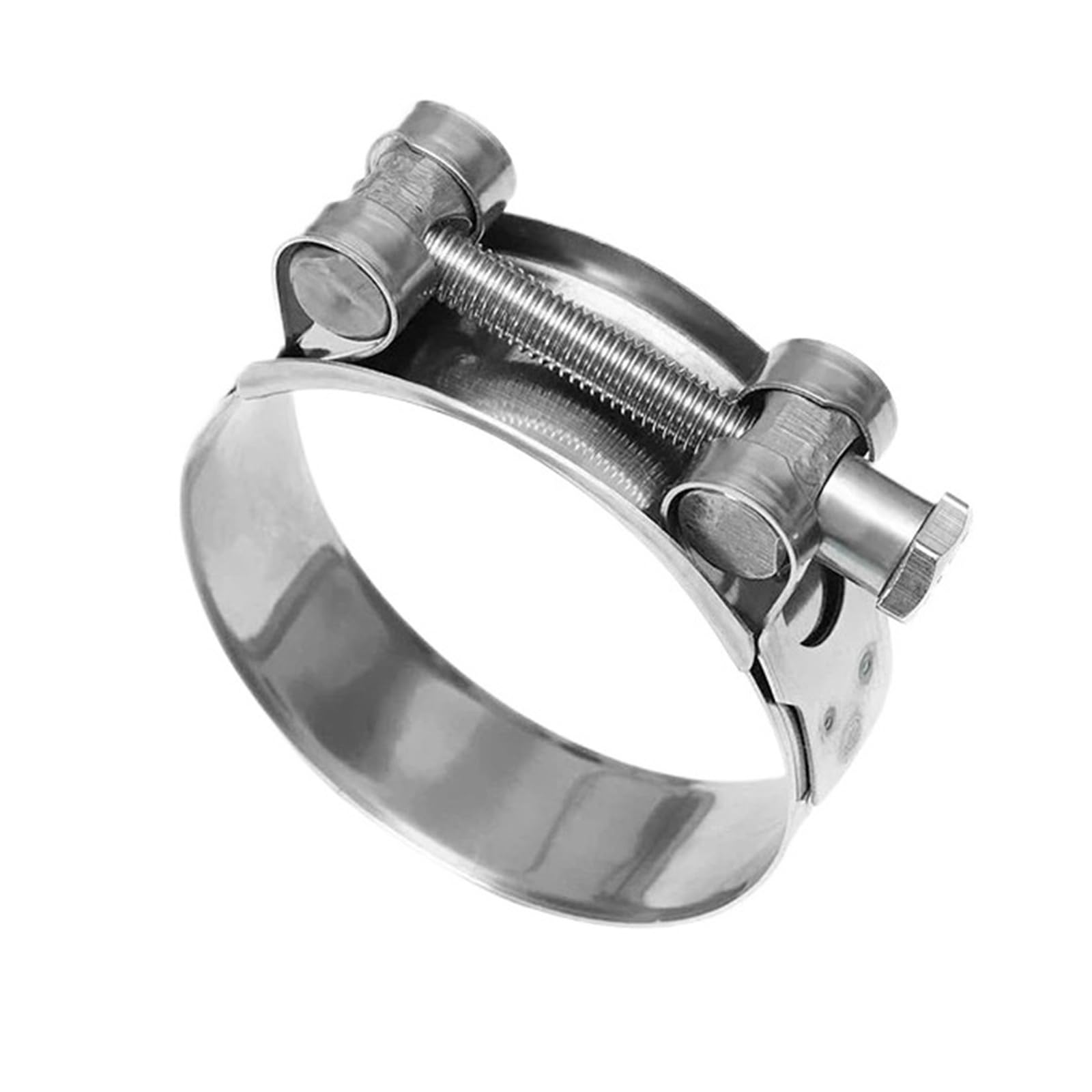 1piece Bolt Hose Clamps 304 Stainless Steel Adjustable Hex Bolt Wide Pipe Clamp for Automotive Plumbing(20-22mm)