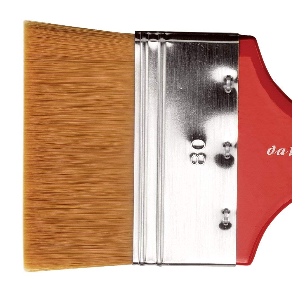 Da Vinci 5080 Series Mottler Brush, Synthetic Fiber, Red/Black, 18 x 8 x 30 cm - Image 2