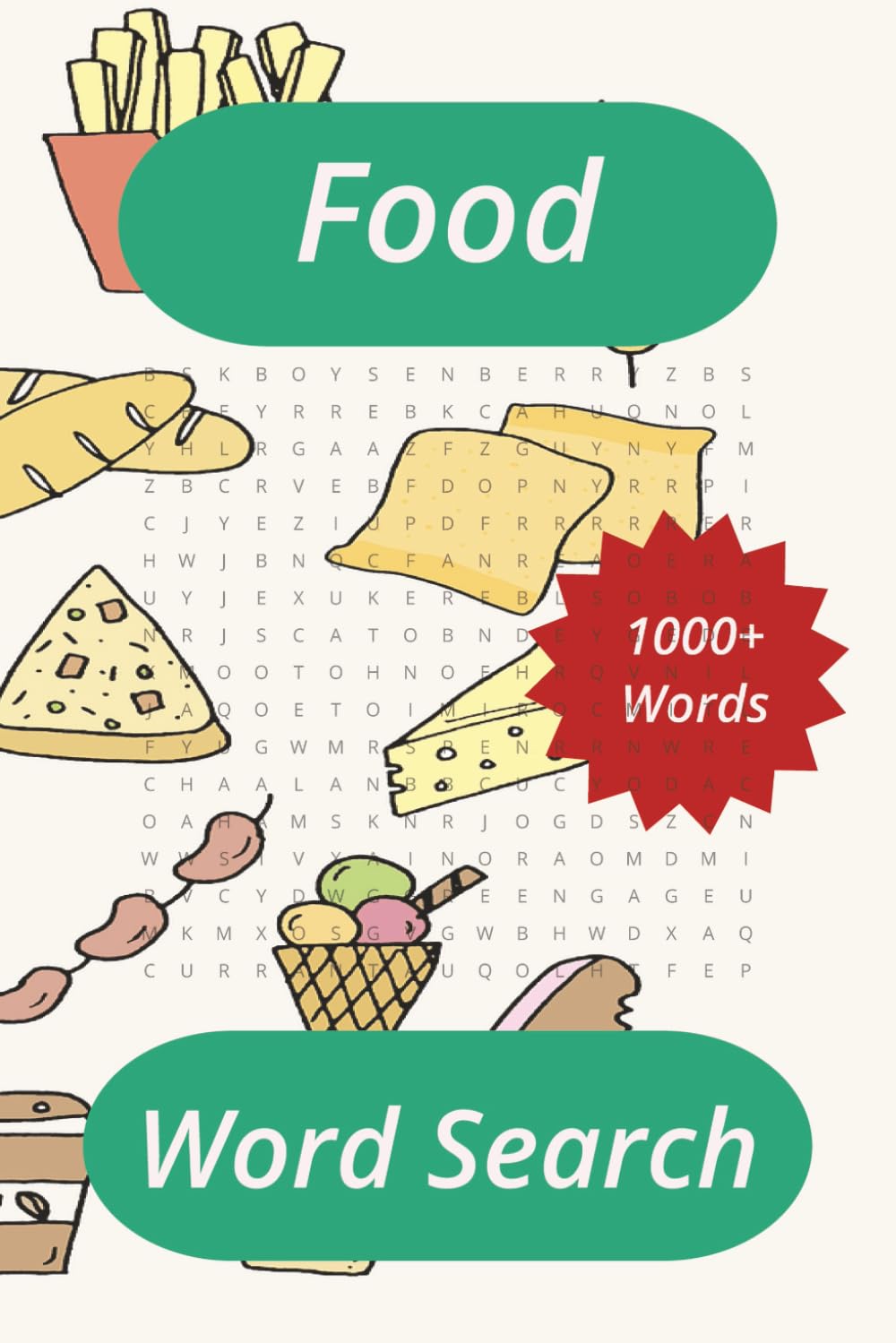 Food Word Search: Food and cuisine word search, Fruits and Vegetables.