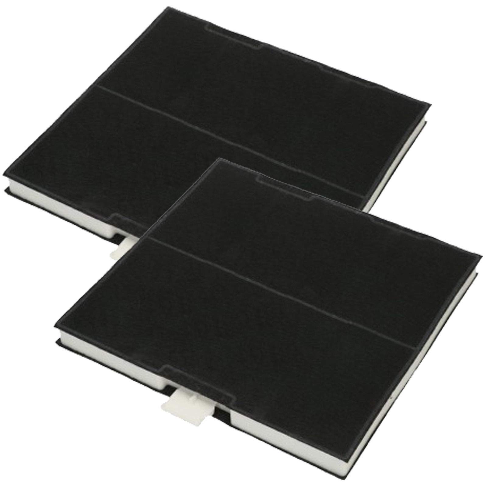 SPARES2GO Anti-Odour Carbon Filter for Neff Cooker Hood (220 x 235 x 21mm, Pack of 2)
