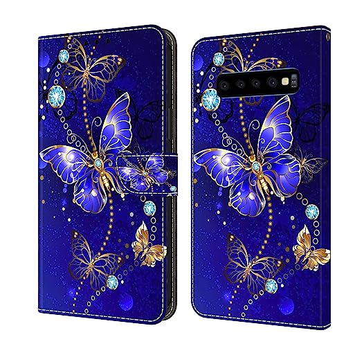 VODEFOX for Samsung Galaxy S10 Case,Galaxy S10 Case Wallet,Cute 3D Cartoon Flip Folio Leather Phone Cover with Card Holder Magnetic Closure for Samsung Galaxy S10 6.1