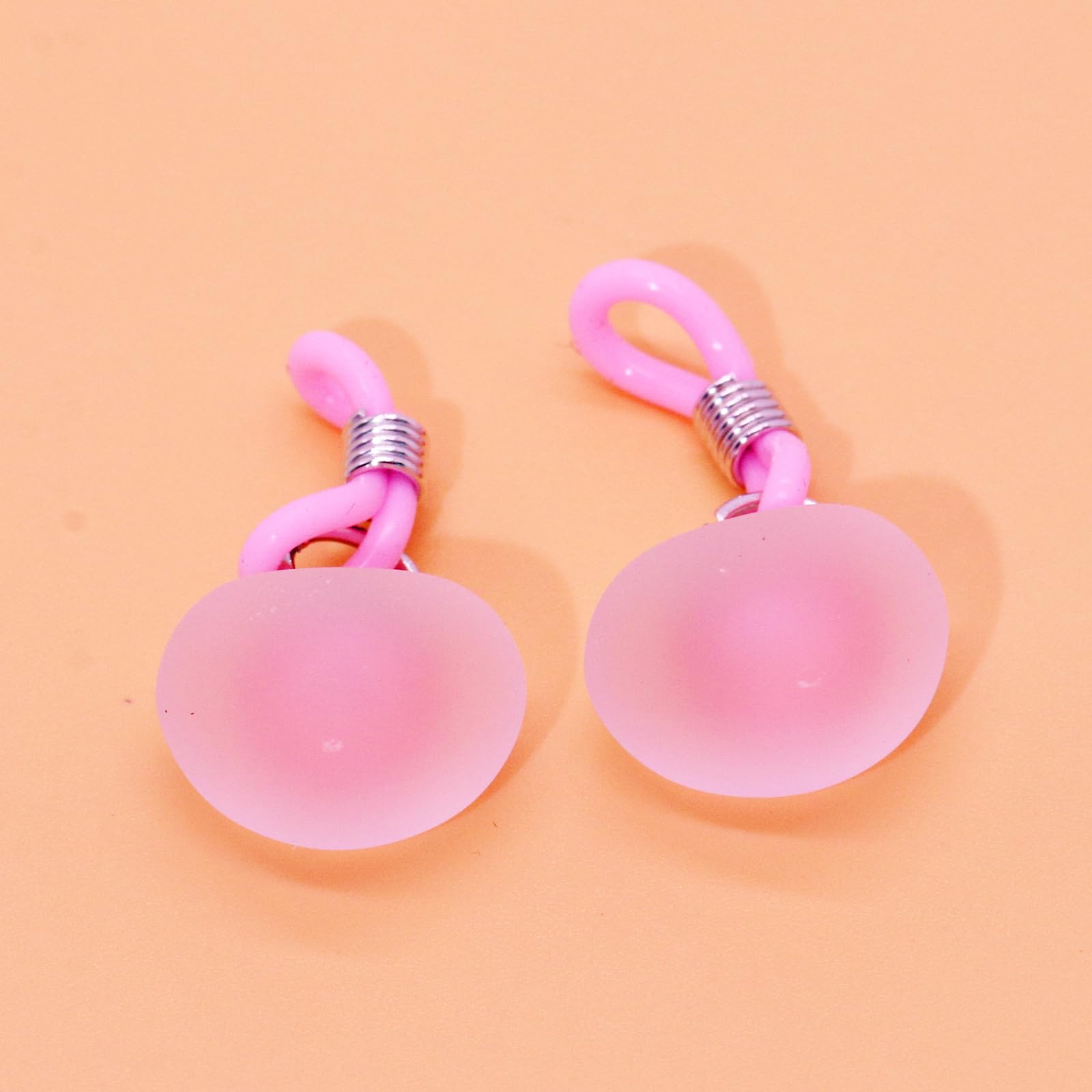 FLOGWE 2Pcs Rhinestone Bowknot Fake Nipple Rings for Women, Non-Piercing Dangle Nipple Ring, Nipple Noose, Sexy Fake Nipple Piercing Jewelry: Pink Heart