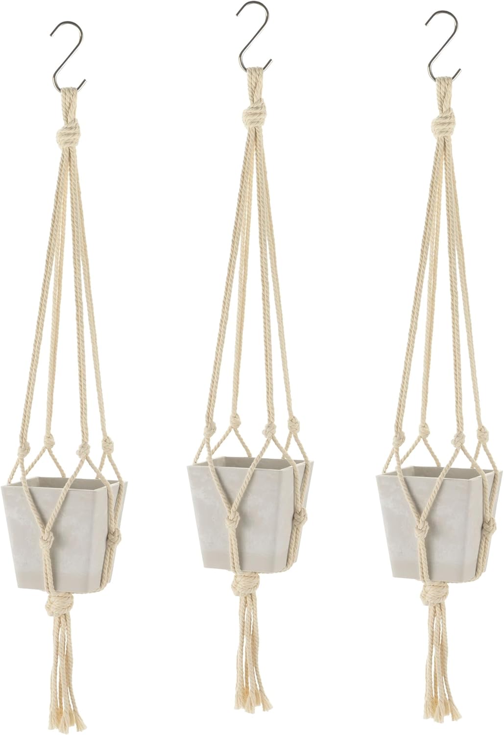Richell 003318 Planter, Hanging Pot, Botany, Hanging Cube, 10 Shapes, White, Set of 3, Vegetables, Stylish, Outdoor, Soil, Plants, Ornamentals, Plants, Plants, Plants, Bonsai