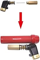 Vista 2 de Reboot Portaelectrodos de soldadura tipo twist de 400AMP de cobre completo, abrazadera de electrodo de servicio pesado, accesorios para máquina