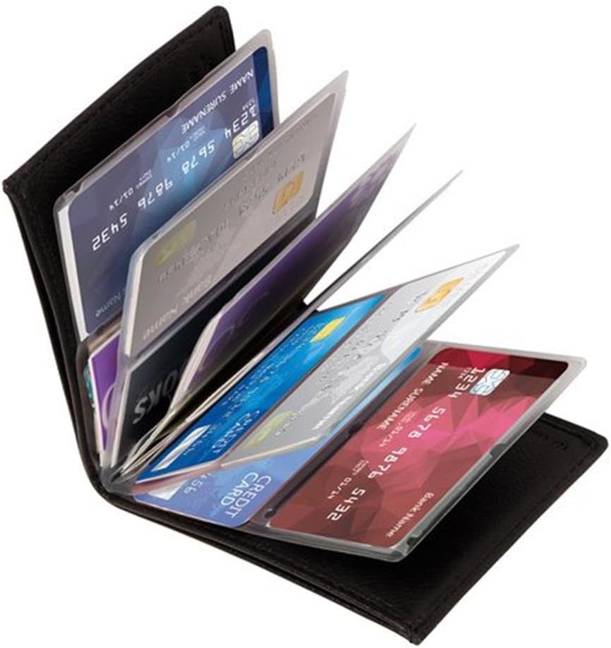 Amazing Slim RFID Wallets As Seen on TV, Black Leather