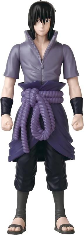 ANIME HEROES MEGA - Naruto - Figura de acción de Sasuke Uchiha de 12"