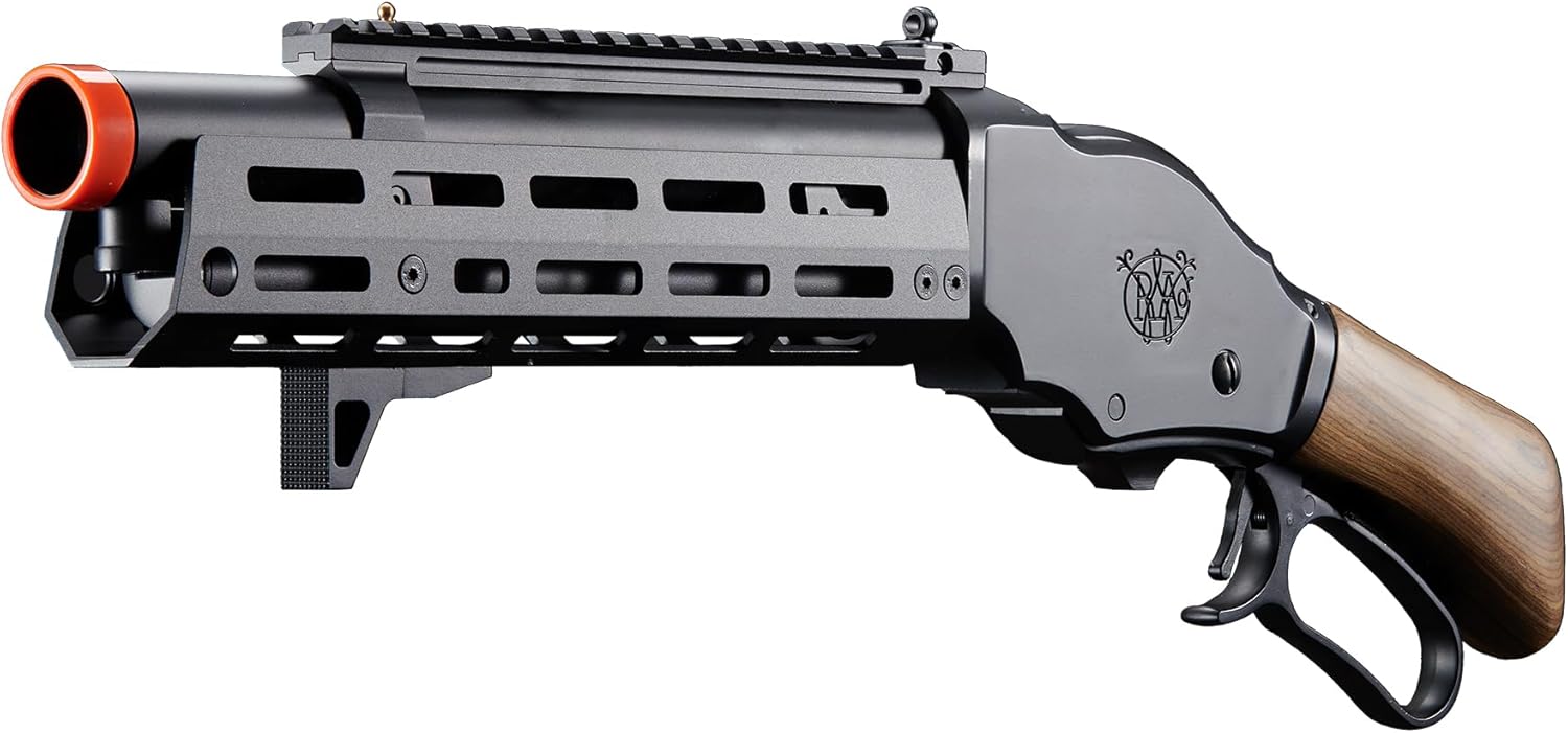 Goldenball & Eagle Compact Lever Action Airsoft Gas Shotgun with Real Wood (Alpha Tactical Production A.T.87)