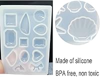 Vista 3 de Molde de silicona de concha de estrella de mar de delfín de diamante, para dulces, chocolate, pastel, magdalenas, decoración, arcilla de resina