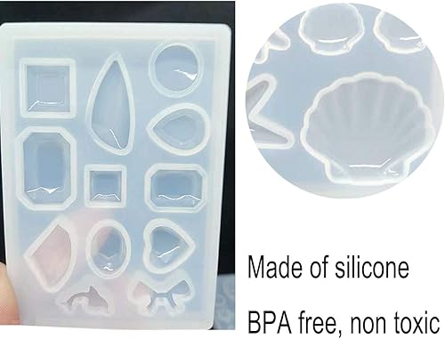 Miniatura 3 de Molde de silicona de concha de estrella de mar de delfín de diamante, para dulces, chocolate, pastel, magdalenas, decoración, arcilla de resina