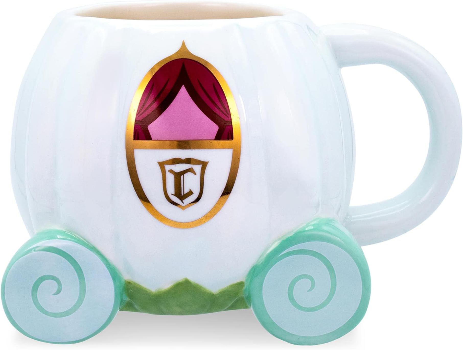 Disney Cinderella Coach 3D Sculpted Ceramic Mug | Holds 20 Ounces
