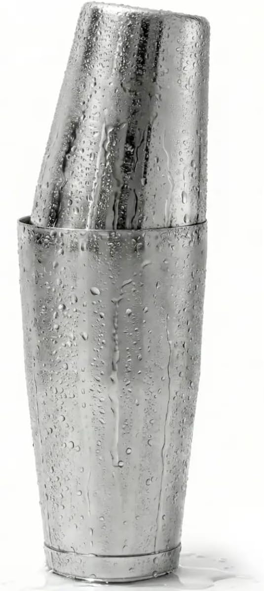 A Bar Above Professional Boston Shakers Set 18 oz Weighted and Unweighted Stainless Steel Cocktail Shaker Set for Bartenders, Premium 304 Steel Bar Shaker, Essential Bartending Tools for Mixing Drinks