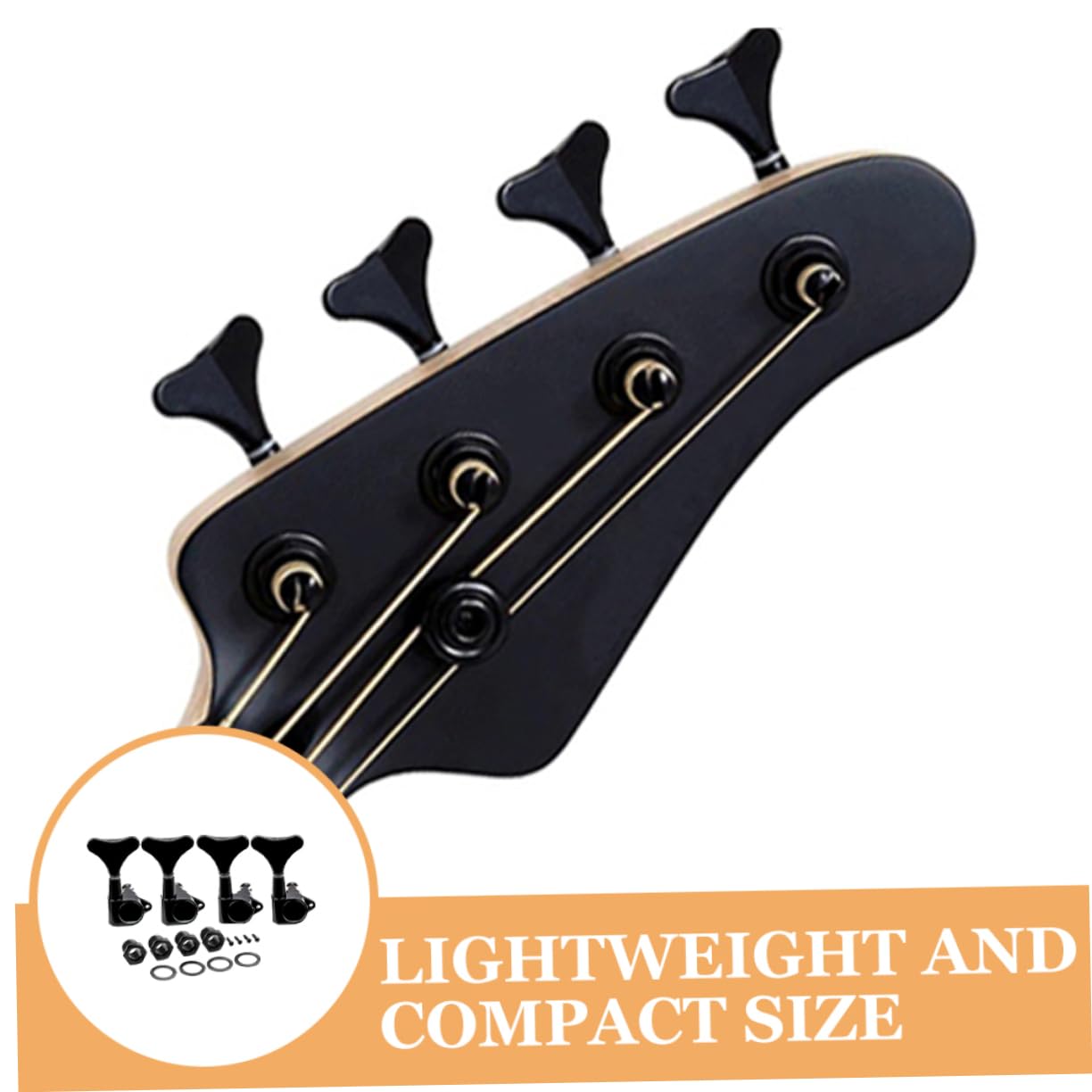 Amazon | CATIEBYE 4セットベース弦用チューニングペグ 交換用ブラックベース用マシ | ベースパーツ | 楽器・音響機器