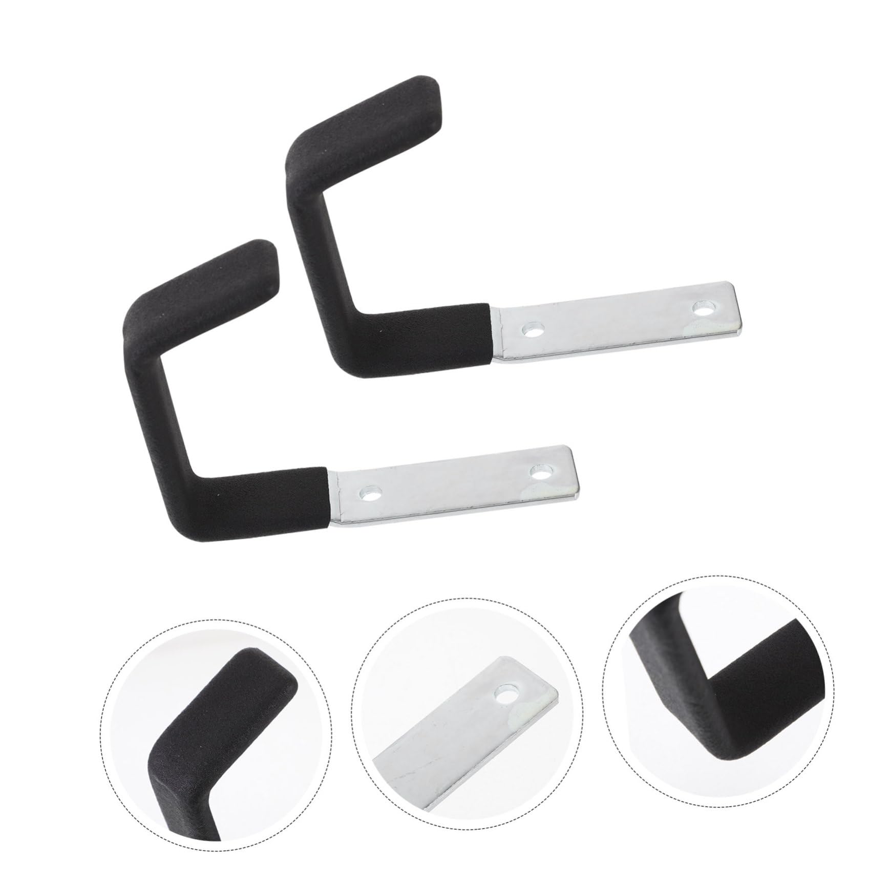 NUOBESTY 4 Set Ganci Da Muro Heavy Duty Per Garage Da Supporti Per Utensili Ganci Resistenti Per Organizzazione Giardino Officina 2 Pezzi*4