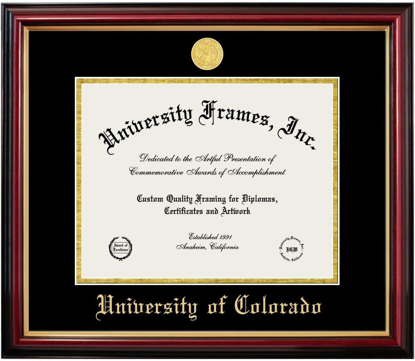 Campus Images University of Colorado Petite Diploma Frame