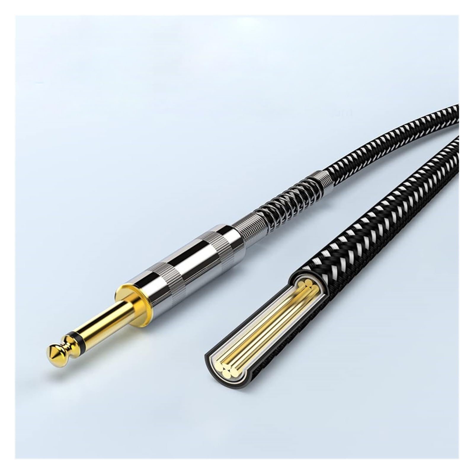 kabel audio do gitary Kabel Audio 6,5 Męsko-męski 6,35 Pary Linii Nagrywania Wzmacniacza Mocy Kabel Miksera Gitarowego Audio (Color : 3 meters)