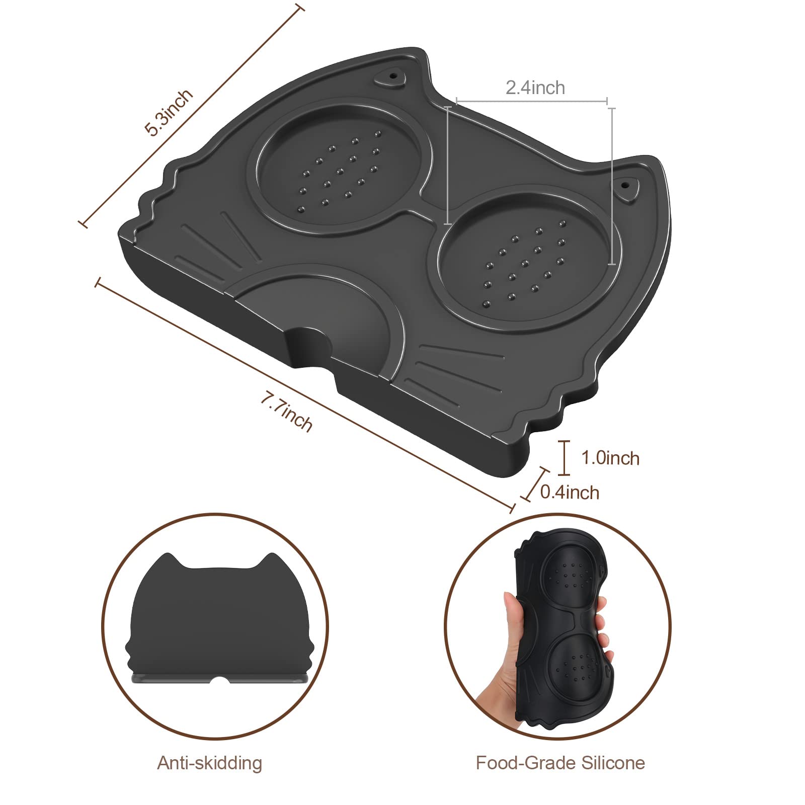 Espresso Tamper Mat, Alimentos Seguro Silicona Café Tamp Mat