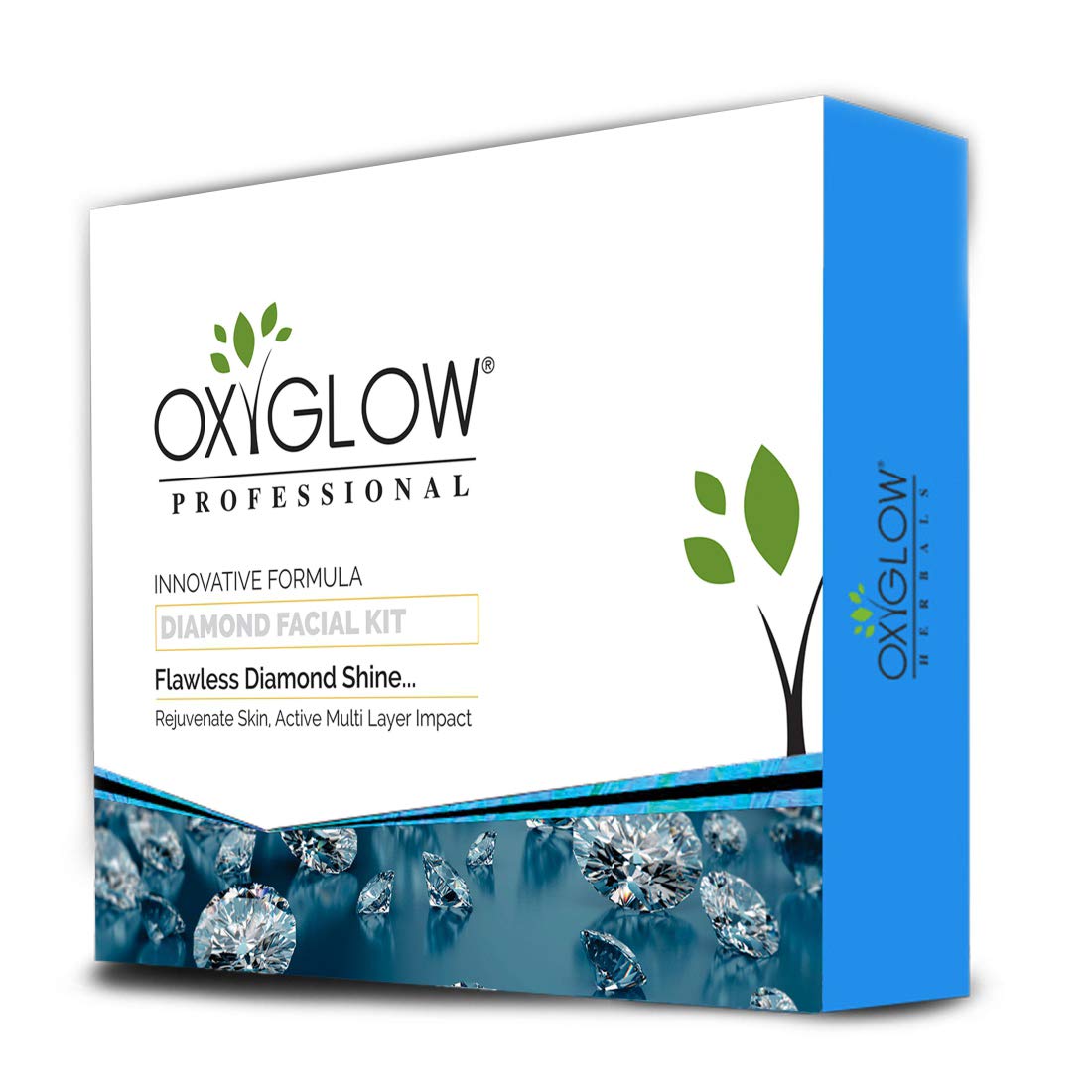 OXYGLOW HERBALS Golden Glow Flawless Daimond Facial Kit, 260g