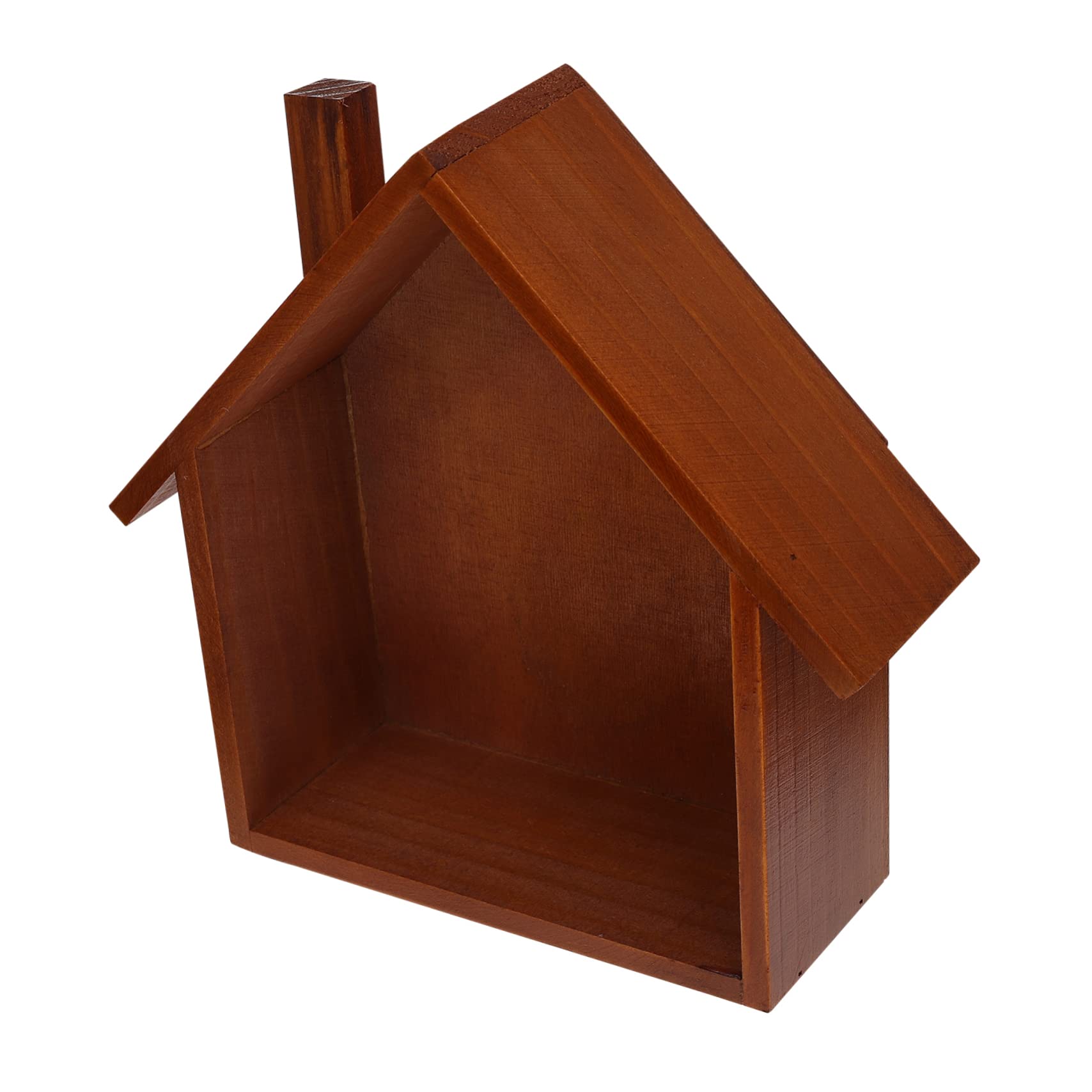 Levemolo 1pc House Rack Home Goods Home Decor House Floating Shelf Practical Wall Decor Hanging Wall Shelf Stand Kids Kickstand Decorative Storage Shelf Wood Cute Child Bracket