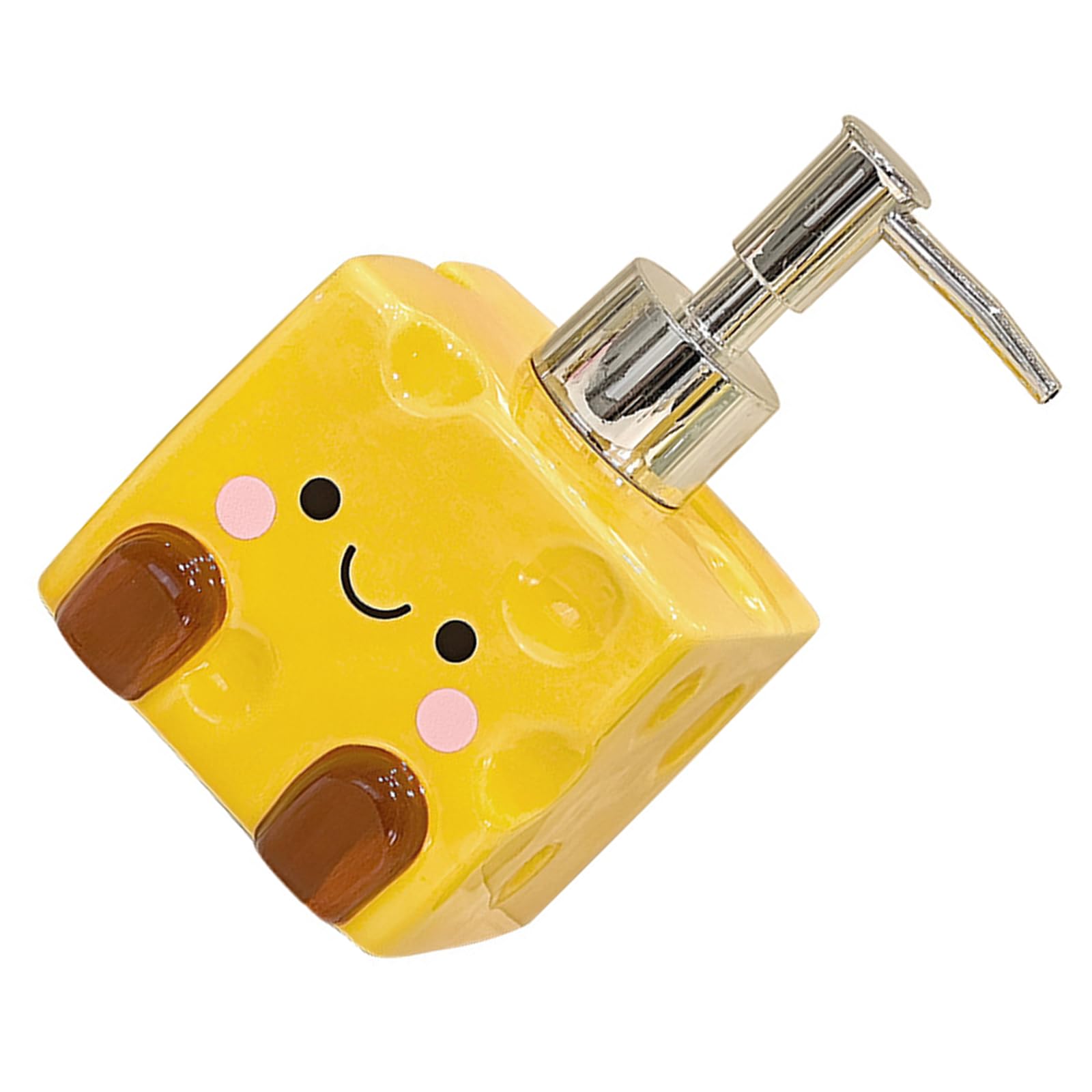 Cheesecake Shaped Empty Refillable Soap Dispenser for Bath Shampoo Lotion for Gift Giving Portable Liquid Dispenser Soap