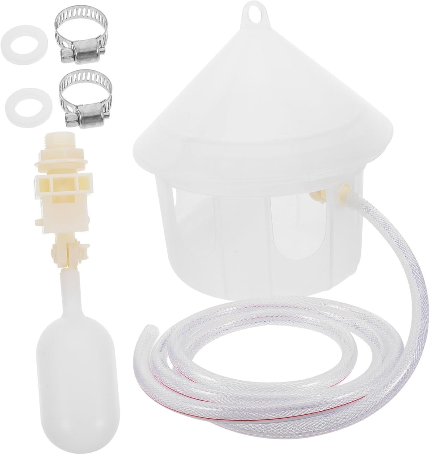 Kisangel Automatic Pigeon Water Feeder with Large Capacity Portable Bird Water Dispenser for Cage Use Easy to Install Plastic Waterer Suitable for Parakeets and Poultry for Indoor and