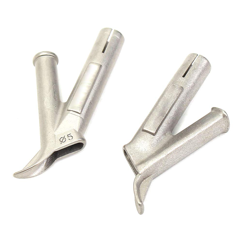 Kit torcia per saldatore in plastica ad aria calda da 1500 W con elemento riscaldante di ricambio - Include triangolo con punta piatta da 6 mm e ugelli veloci rotondi e rullo in