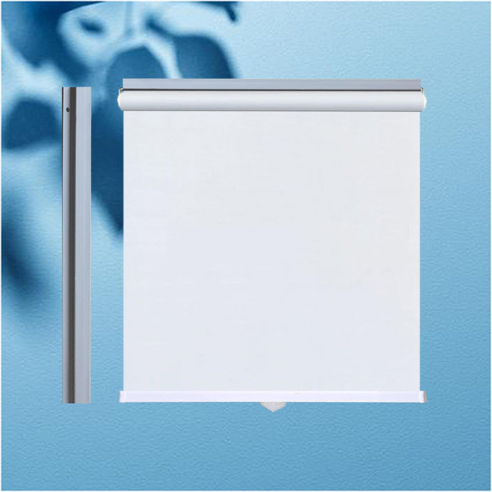 Xrdbfd White Blackout Roller Shades For Windows, Blackout Curtains 35/50/75/90/115/130Cm, Sunshade Roller Blinds, Temporary Thermal Blinds, No Drilling,-90X125cm/35 * 49In