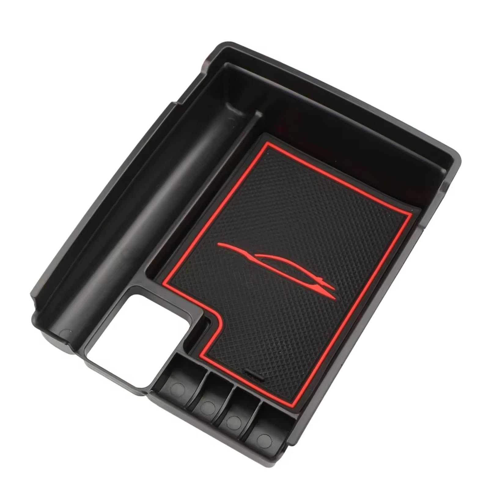DSEQOPHH Armrest Insert Organiser Compatible With Nissan For X-trail For T32 For Rogue 2014-2022 1 Pcs Car Armrest Storage Box Central Console Tray Holder Organizer Accessories