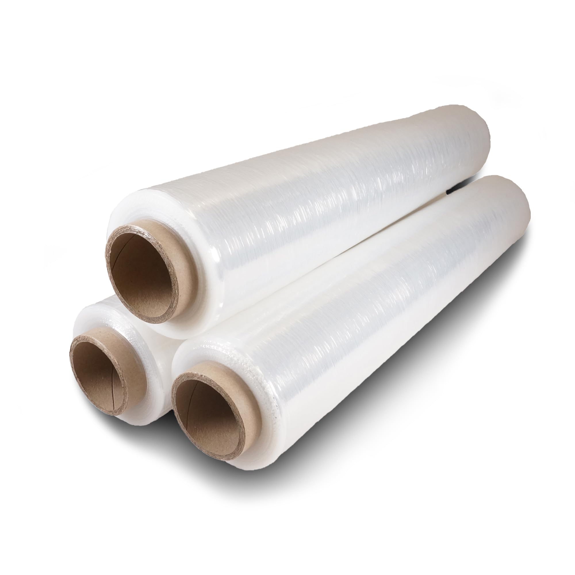 Film Estirable Elástico Transparente de 23 micras para Embalar, Paletizar y Proteger Cargas | Aplicación Manual | Bobina de 50cm ancho x 160 metros | Peso por bobina: 2 kg (3)
