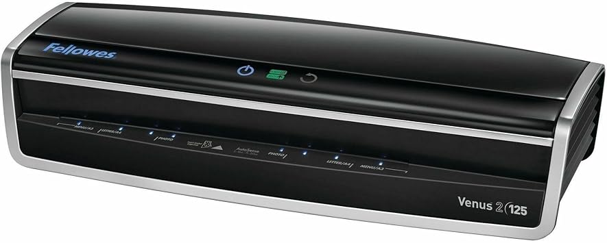 Fellowes Venus 2 125 Thermal Laminator, Classroom Organization & School Supplies Machine, Rapid 30-60 Second Warm-Up, High-Speed AutoSense Technology (5734801)
