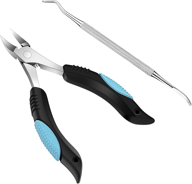 Lermende Ingrown Toenail Clippers for Thick Nail, Podiatrist Toenail Nail Clippers Set for Seniors,Nail Lifter,Toenail file for Men, Women, Pedicure Nail Gift for Ingrown Toenail Treatment