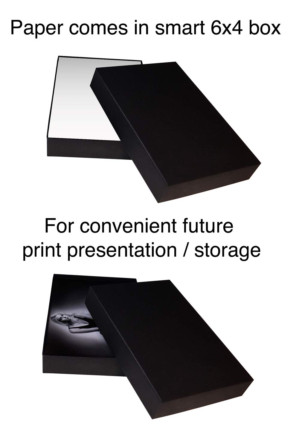 Marrutt Papel fotográfico para inyección de tinta Pro Photo Satin/Oyster de 265 g/m²: (150 hojas)