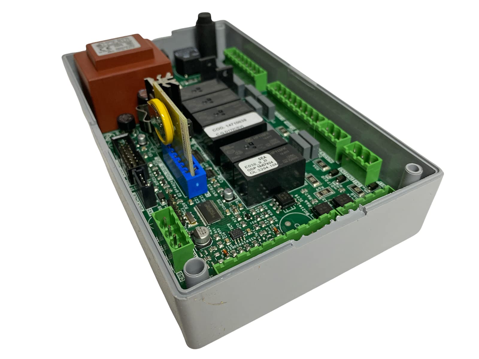 eRicambi, Scheda di Controllo MICRONOVA E038_9 per Stufe a Pellet, Sonda Fino a 600°C, Predisposta per Encoder, Connettore RS232 per Collegamento al PC