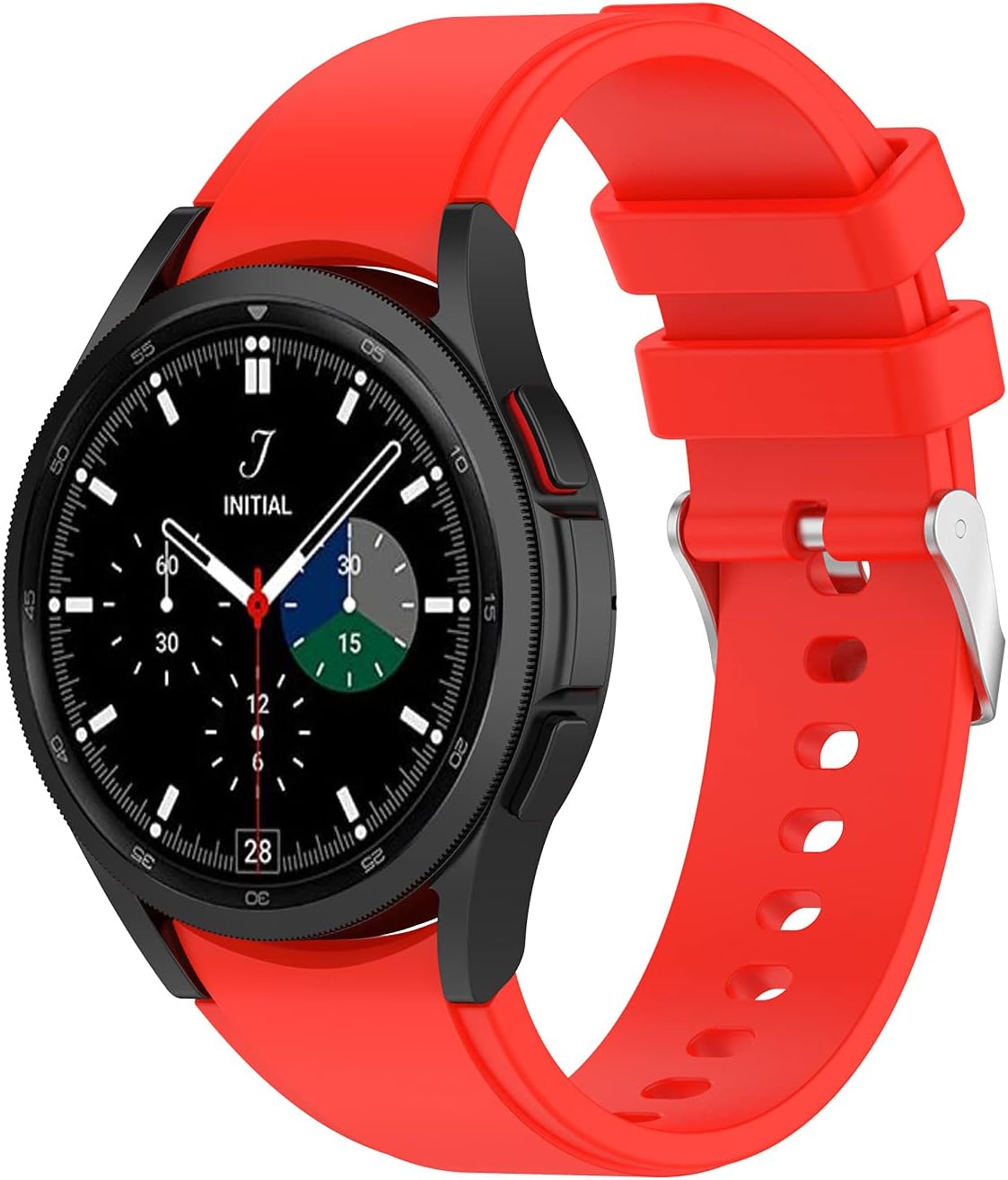 TenCloud Bands Compatible with Samsung Galaxy Watch 4 Classic Bands 42mm 46mm Washable 20mm Silicone Straps Sport Wristbands for Galaxy Watch 4 Classic Bands 42mm